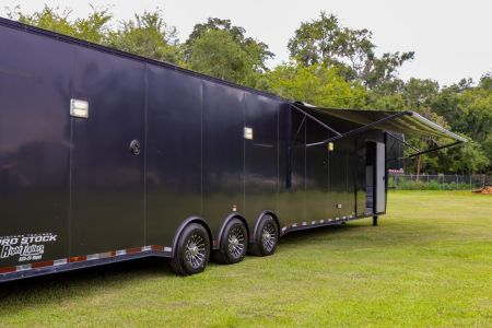 Used 2019 8.5X50 Vintage GOOSENECK RACE TRAILER