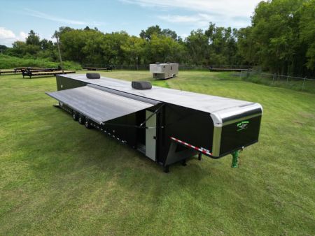 Used 2019 8.5X50 Vintage GOOSENECK RACE TRAILER