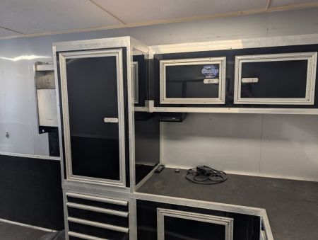 Used 2019 8.5X50 Vintage GOOSENECK RACE TRAILER