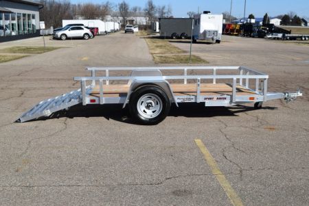 New Sport Haven 5x10 Aluminum Utility Trailer W/ BI-FOLD RAMP GATE