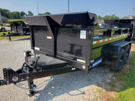 New 2027 Sure-Trac 7x12 HD Low Profile Scissor 14k Dump Trailer