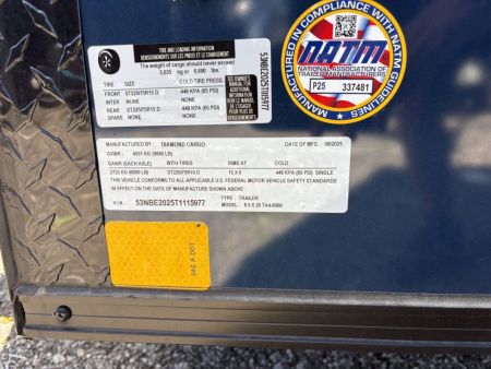 New 2026 Diamond Cargo 8.5x20 stock# 115977