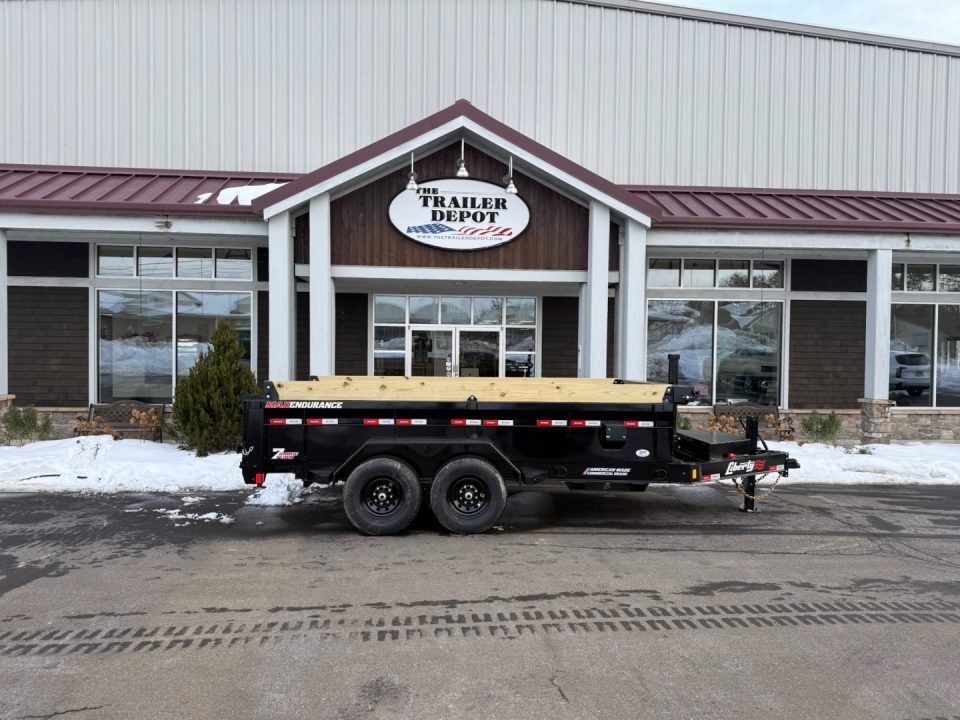 New Liberty 6'11" x 14' Telescopic Dump Trailer 15.4K