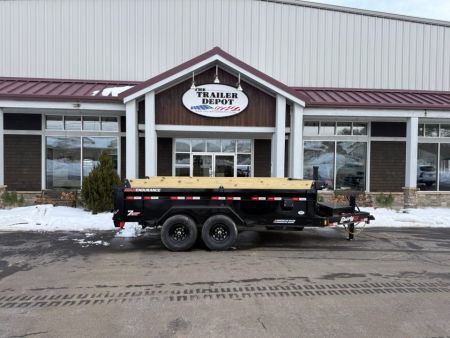 New Liberty 6'11  x 14' Telescopic Dump Trailer 15.4K