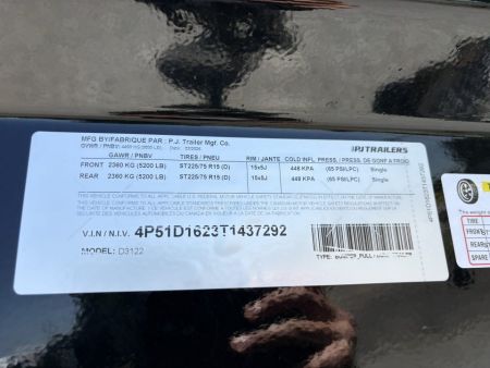 New 2026 PJ Trailers 72x12 D3