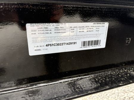 New 2026 PJ Trailers TF83x24 stock# 429191