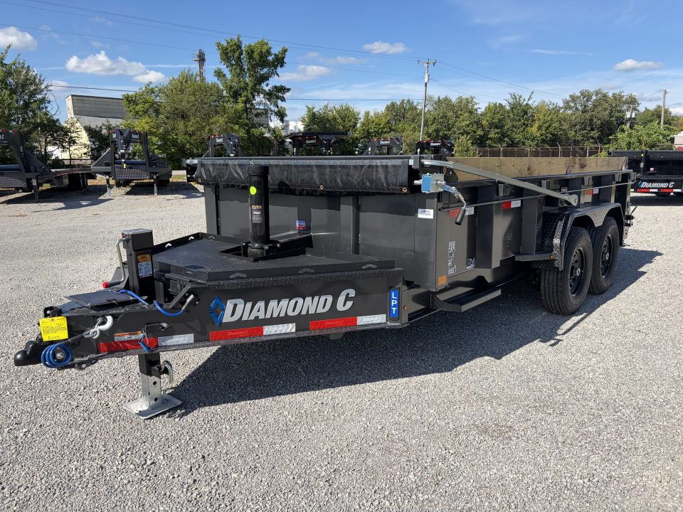 New 2027 Diamond C Trailers LPT207L14X82 (82" X 14') 15.5K Telescopic Dump Trailer