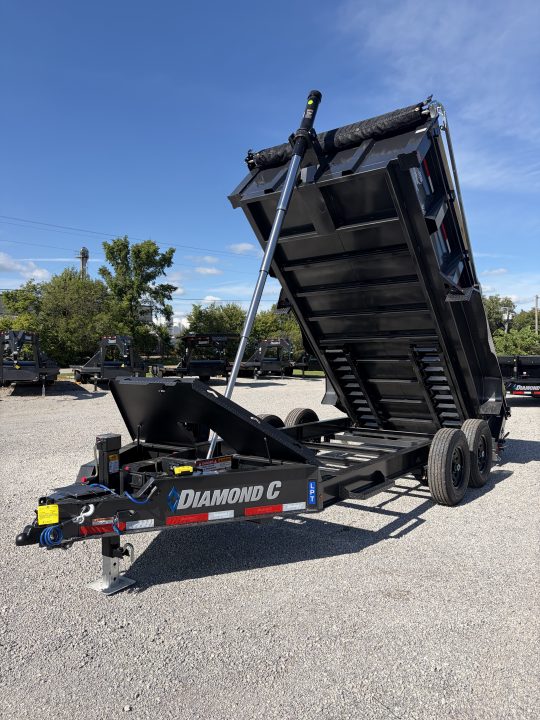 New 2027 Diamond C Trailers LPT207L14X82 (82" X 14') 15.5K Telescopic Dump Trailer