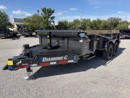 New 2027 Diamond C Trailers LPT207L14X82 (82" X 14') 15.5K Telescopic Dump Trailer