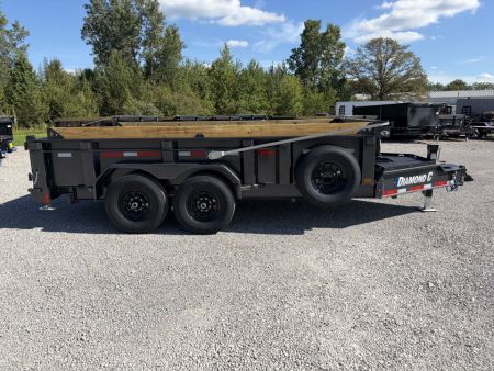 New 2027 Diamond C Trailers LPT207L14X82 (82" X 14') 15.5K Telescopic Dump Trailer