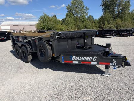 New 2027 Diamond C Trailers LPT207L14X82 (82" X 14') 15.5K Telescopic Dump Trailer