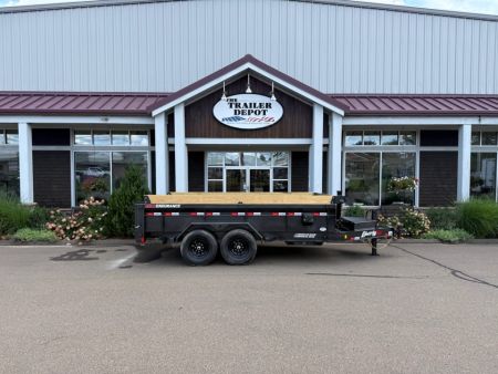 New Liberty 6'11  x 14' Telescopic Dump Trailer 15.4K