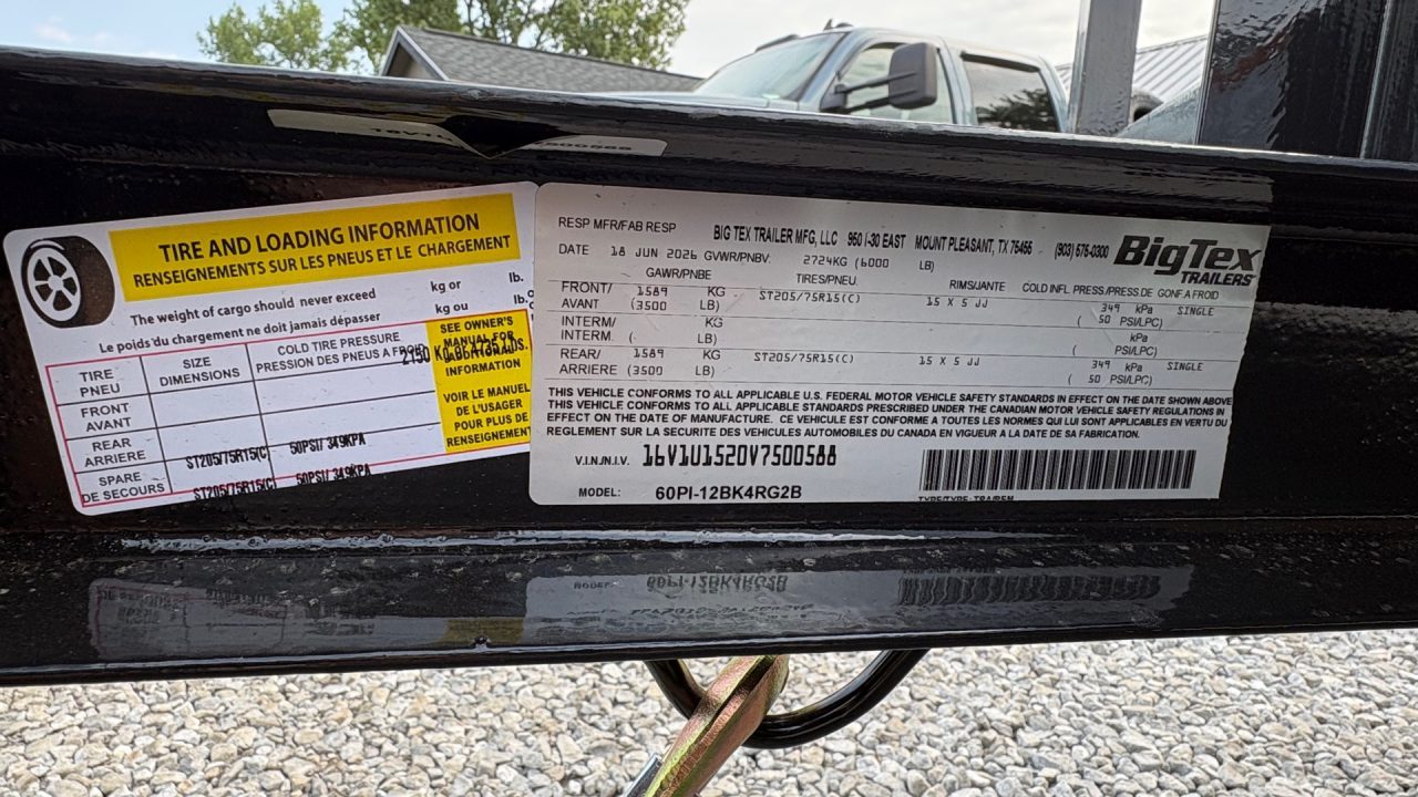 New 2027 Big Tex Trailers 77x12 60PI