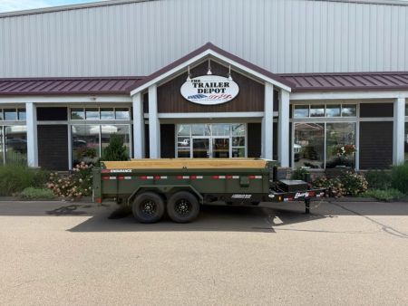 New Liberty 6'11  x 14' Telescopic Dump Trailer 15.4K