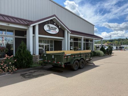 New Liberty 6'11" x 14' Telescopic Dump Trailer 15.4K