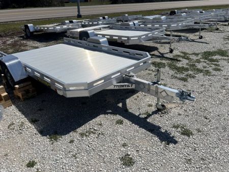 New 2025 Aluma 7712H-TILT-S Utility Trailer
