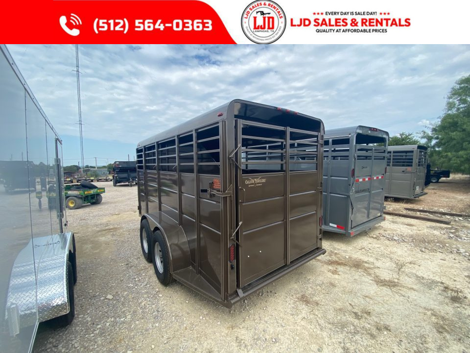 New 2027 Calico - 3 Horse Slant Trailer - 6'W x 16' L x6'6"Tall - Mats