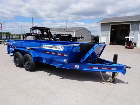 New 2027 PJ Trailers DT1 83"x16ft Dump Trailer
