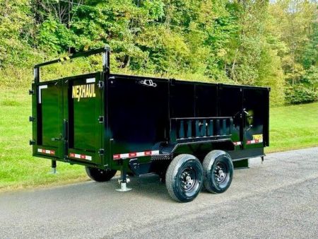 New 2026 Nexhaul 7x14 Dump w/4' Walls Dump Trailer