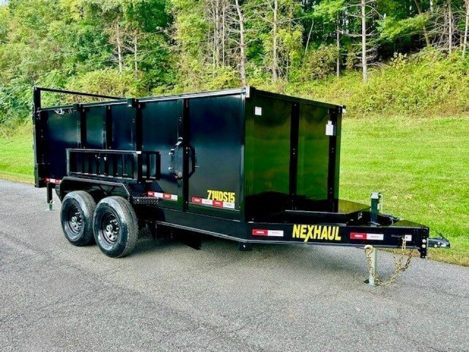 New 2026 Nexhaul 7x14 Dump w/4' Walls Dump Trailer
