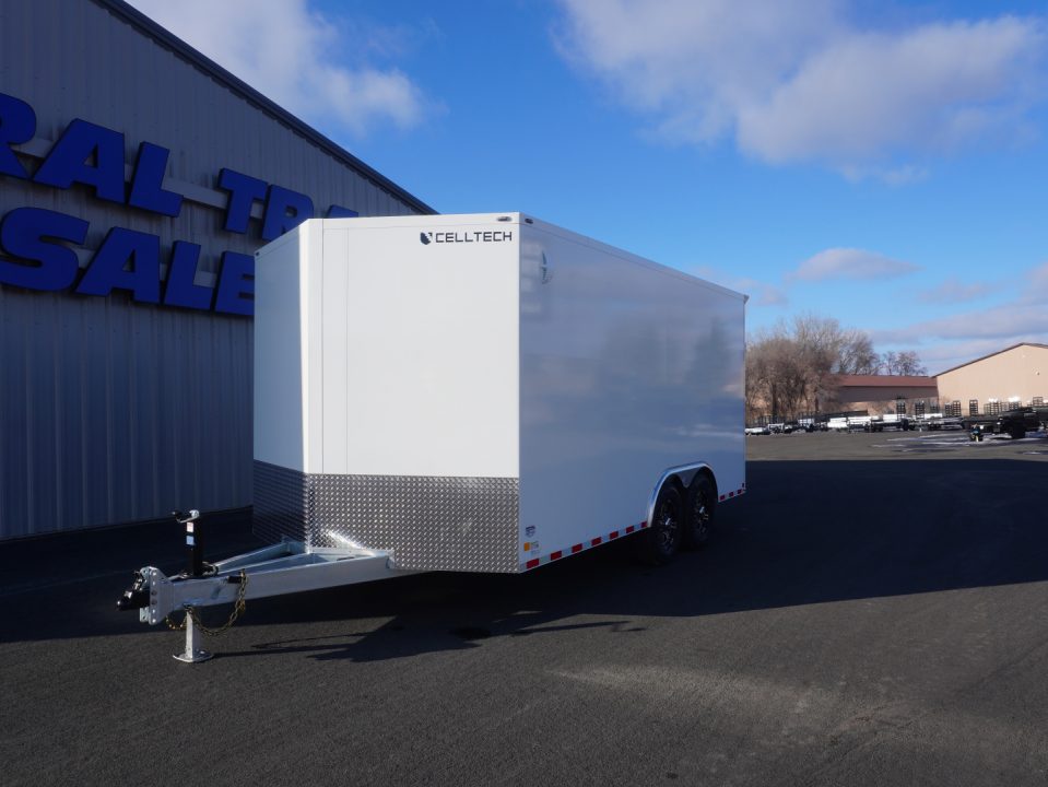 New 2026 Cell-Tech Trailers 8.5x16 Galvanized Steel Cargo / Enclosed Trailer