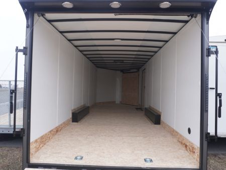 New 2026 Discovery Trailers 8.5x24+5'V Snowmobile Trailer