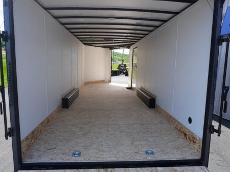 New 2026 Discovery Trailers 8.5x24+5'V Snowmobile Trailer