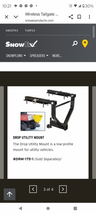 New 2027 SnowEx SR 210 Wireless Salter Snow Plow