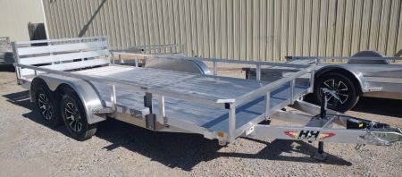 New 2027 H&H Trailers 82x16 Aluminum Rail Side 7K Utility Trailer