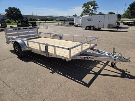 New 2027 H&H Trailers 82x14 Aluminum Rail Side 3K Utility Trailer
