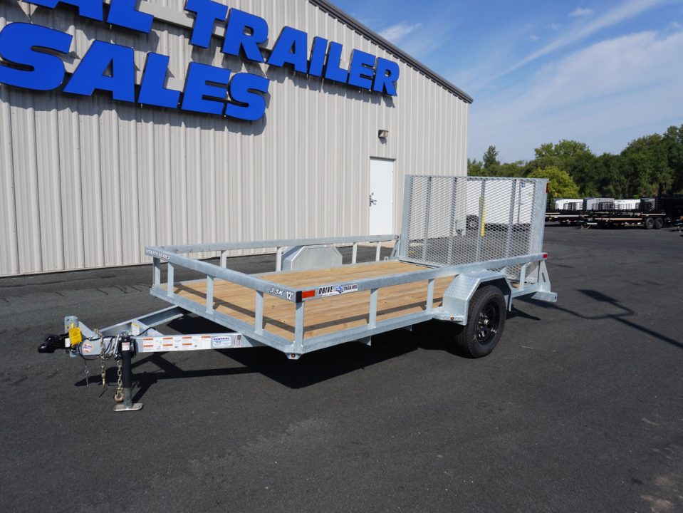 New 2026 Drive Trailers 7x12ft Galvanized Utility