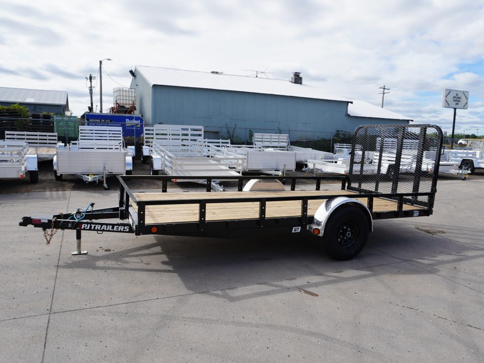 New 2027 PJ Trailers 77'x14ft 5200# Axle Utility Trailer