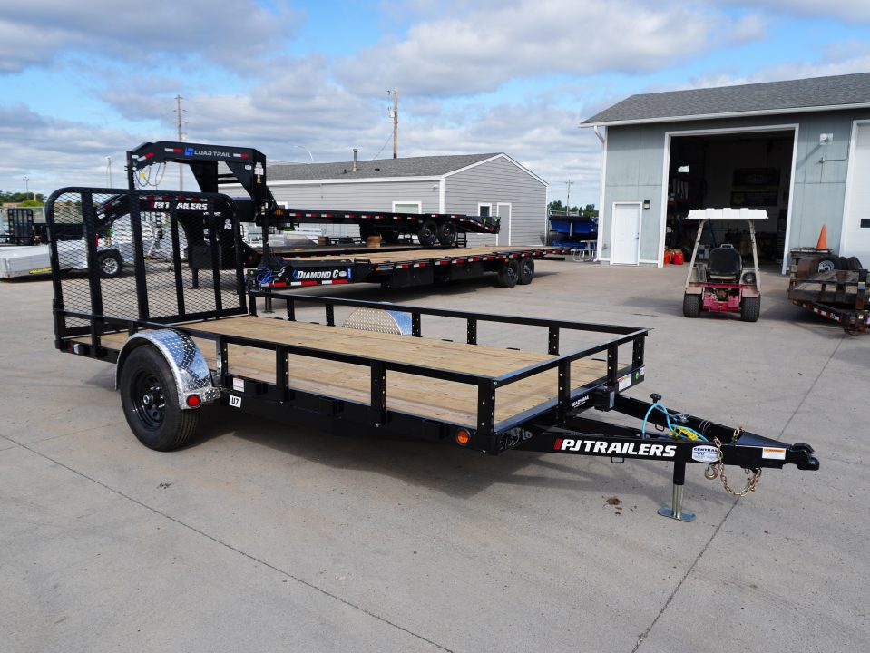 New 2027 PJ Trailers 77'x14ft 5200# Axle Utility Trailer