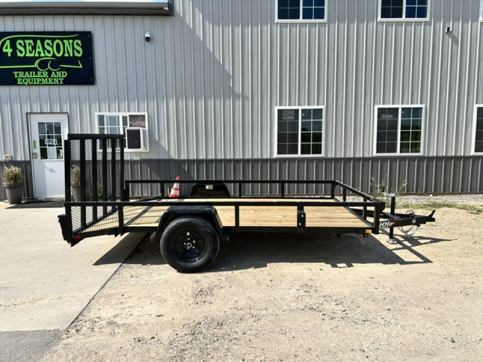 New 2027 H&H Trailers 82X12 SA DOVETAIL/REAR RAMP GATE Utility Trailer