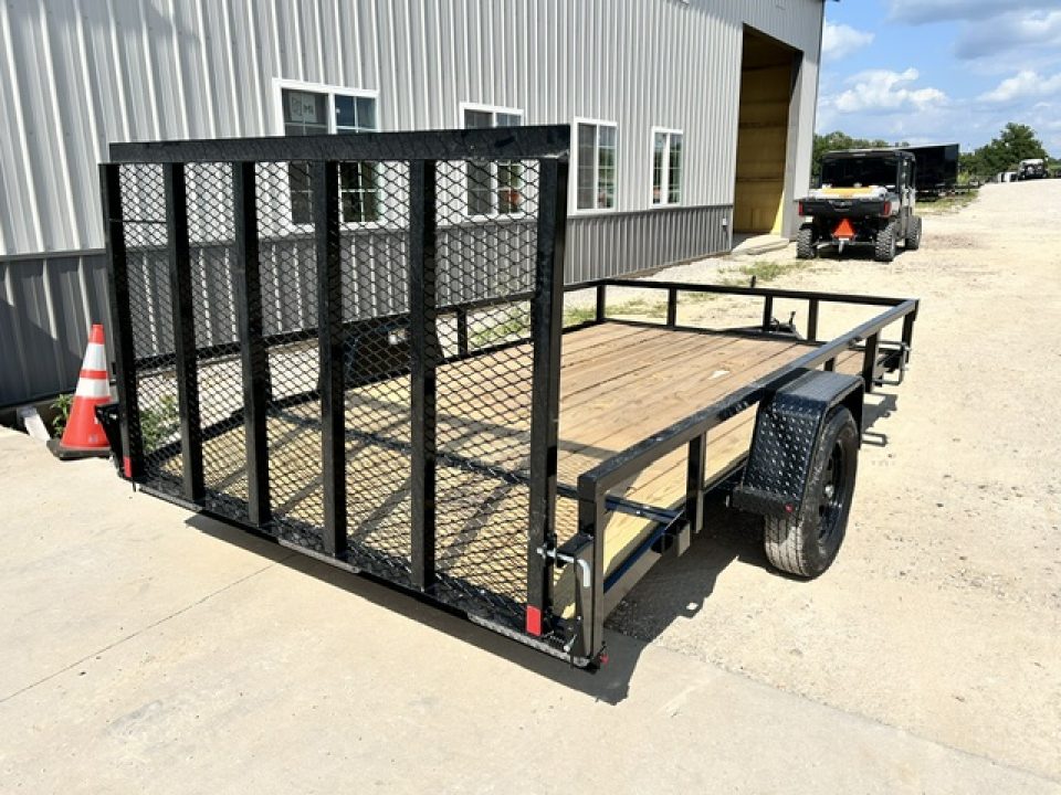 New 2027 H&H Trailers 82X12 SA DOVETAIL/REAR RAMP GATE Utility Trailer