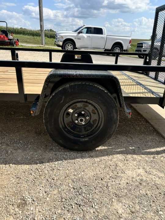 New 2027 H&H Trailers 82X12 SA DOVETAIL/REAR RAMP GATE Utility Trailer