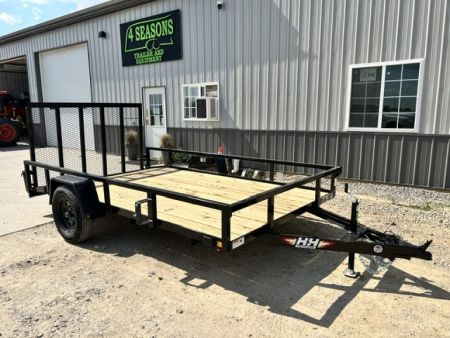 New 2027 H&H Trailers 82X12 SA DOVETAIL/REAR RAMP GATE Utility Trailer