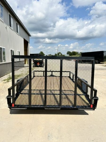 New 2027 H&H Trailers 82X12 SA DOVETAIL/REAR RAMP GATE Utility Trailer