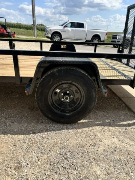 New 2027 H&H Trailers 82X12 SA DOVETAIL/REAR RAMP GATE Utility Trailer