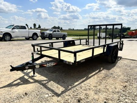 New 2027 H&H Trailers 82X12 SA DOVETAIL/REAR RAMP GATE Utility Trailer