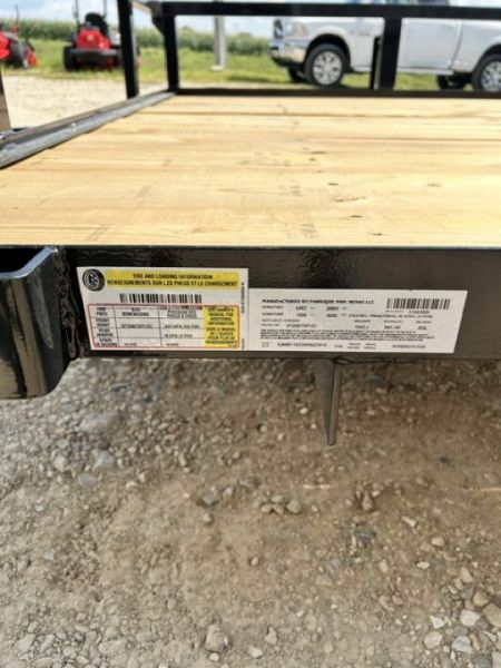 New 2027 H&H Trailers 82X12 SA DOVETAIL/REAR RAMP GATE Utility Trailer