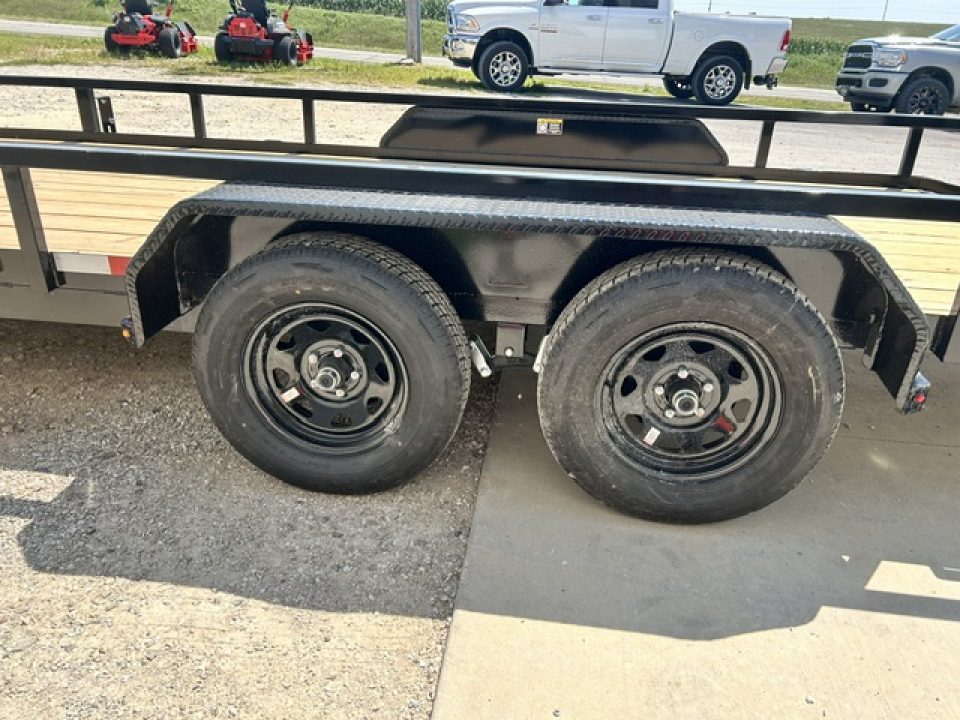 New 2027 H&H Trailers 82"X20' DOVETAIL Rail Side 7k gvwr Utility Trailer