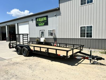 New 2027 H&H Trailers 82"X20' DOVETAIL Rail Side 7k gvwr Utility Trailer