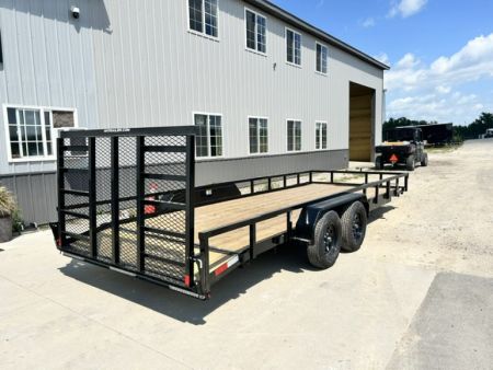 New 2027 H&H Trailers 82"X20' DOVETAIL Rail Side 7k gvwr Utility Trailer