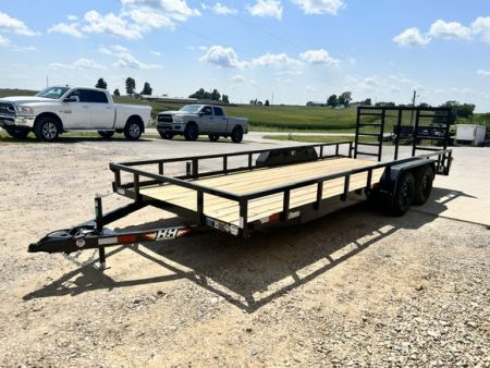 New 2027 H&H Trailers 82"X20' DOVETAIL Rail Side 7k gvwr Utility Trailer