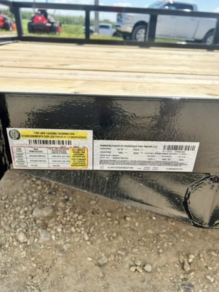 New 2027 H&H Trailers 82"X20' DOVETAIL Rail Side 7k gvwr Utility Trailer