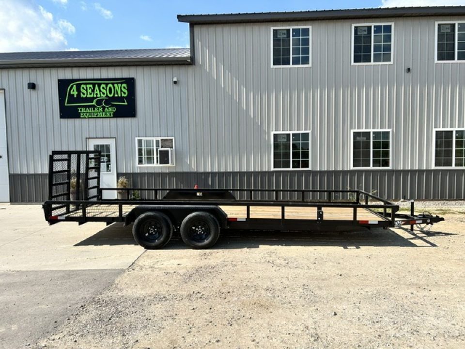 New 2027 H&H Trailers 82"X20' Rail Side 7k gvwr Utility Trailer