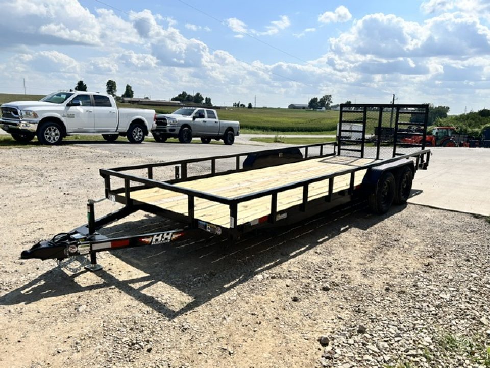 New 2027 H&H Trailers 82"X20' Rail Side 7k gvwr Utility Trailer