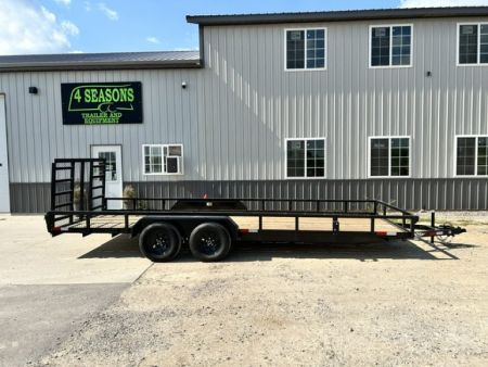 New 2027 H&H Trailers 82"X20' Rail Side 7k gvwr Utility Trailer