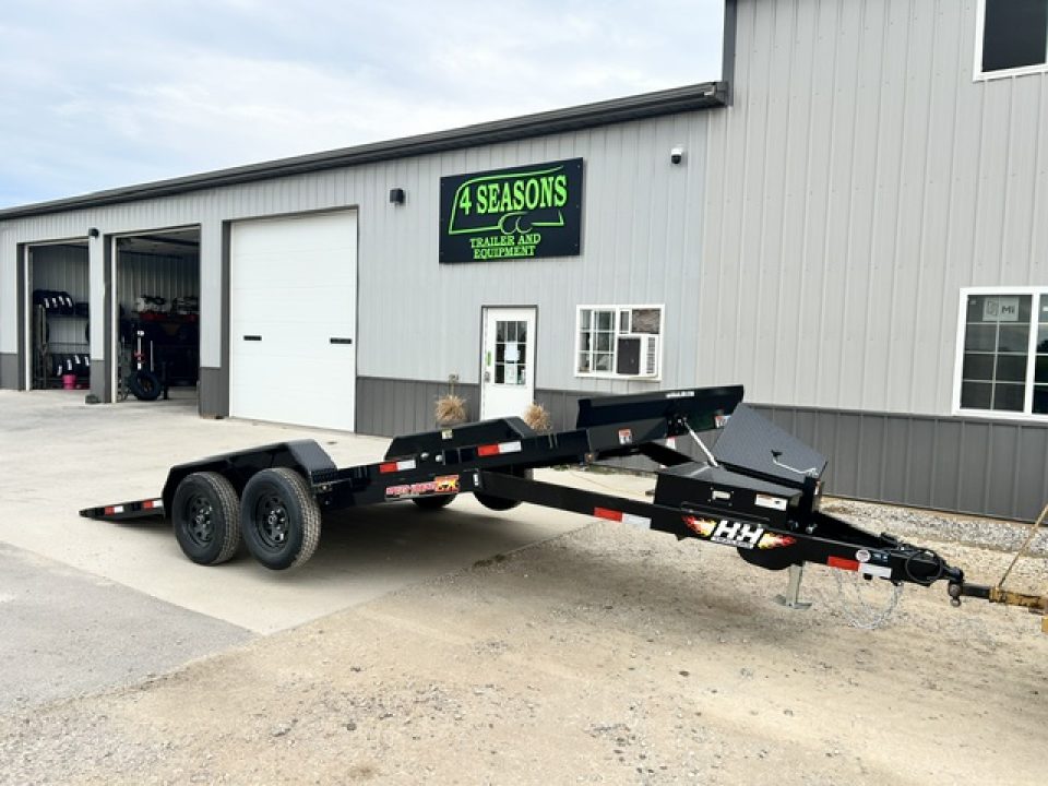 New 2027 H&H Trailers 82"X18' EX 7K SPEEDLOADER POWER TILT Car / Racing Trailer